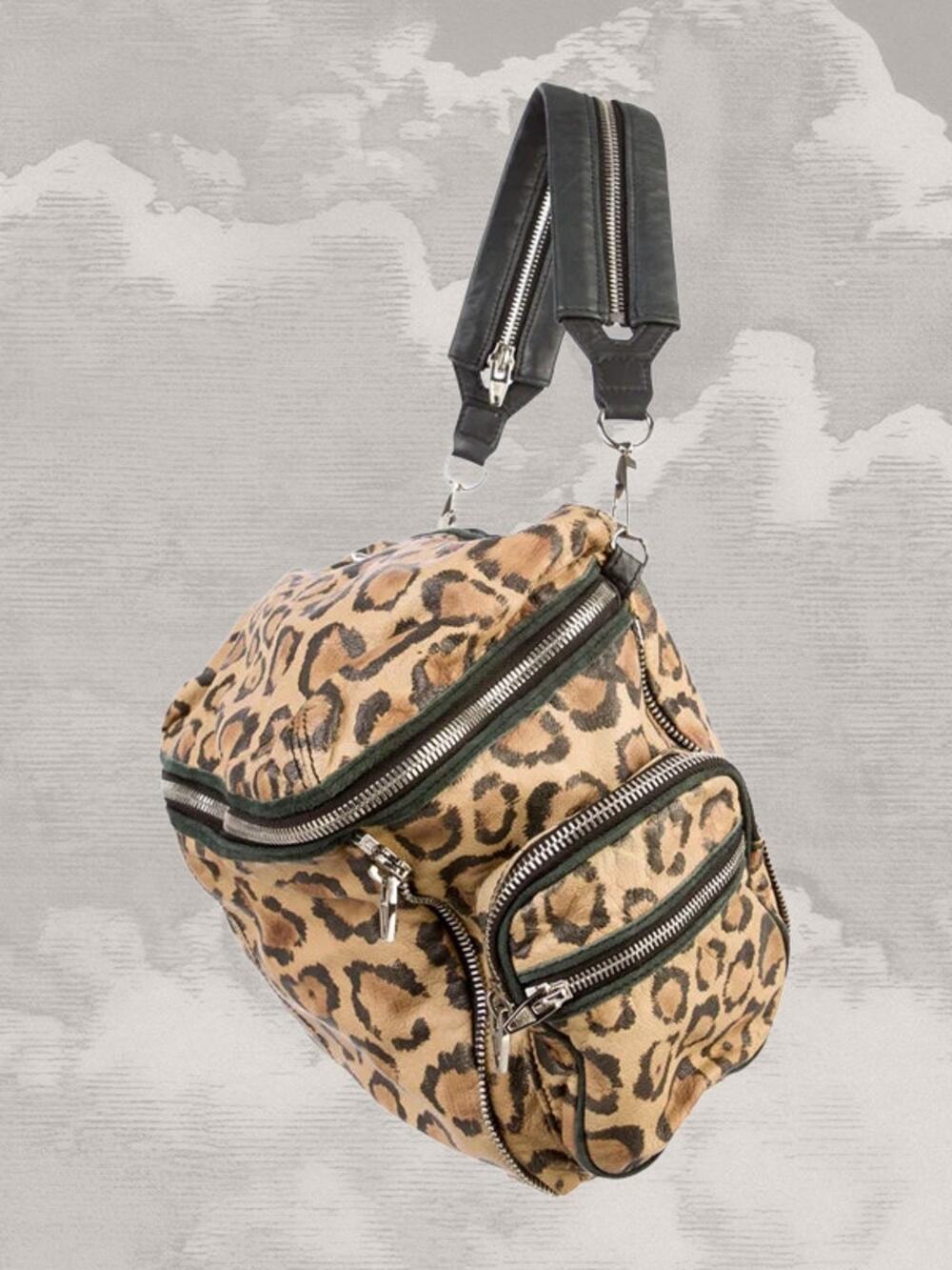 ALEXANDER WANG Jane Leopard Print Bag 2007 Leather Animal